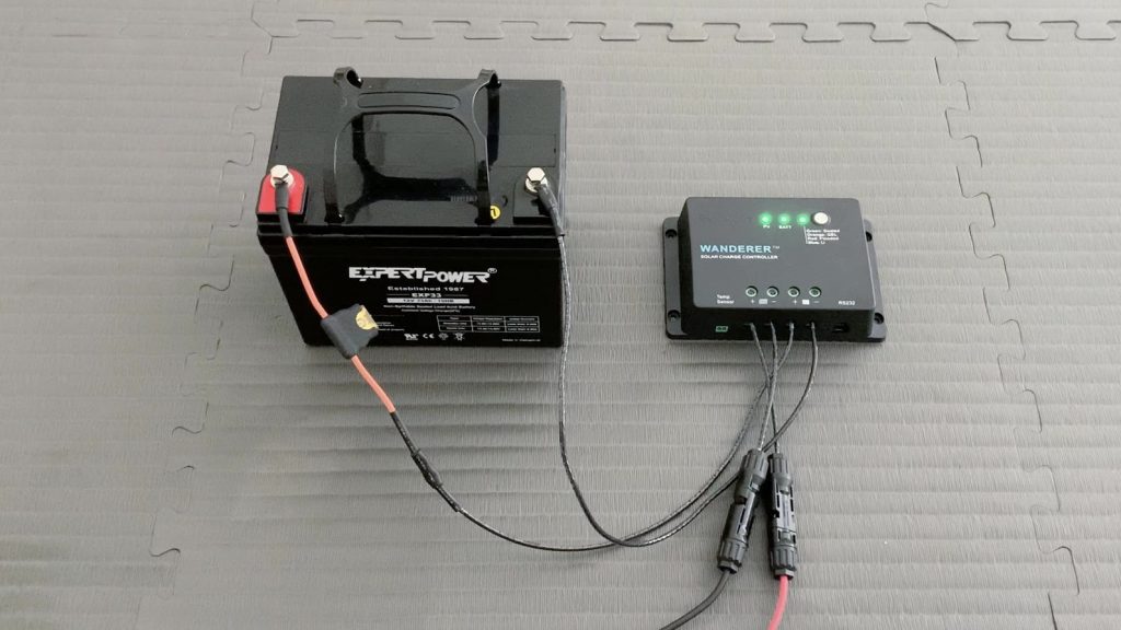 connecting positive and negative battery cables together