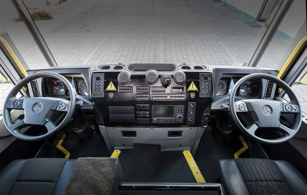 Why do Garbage Trucks have Two Steering Wheels
