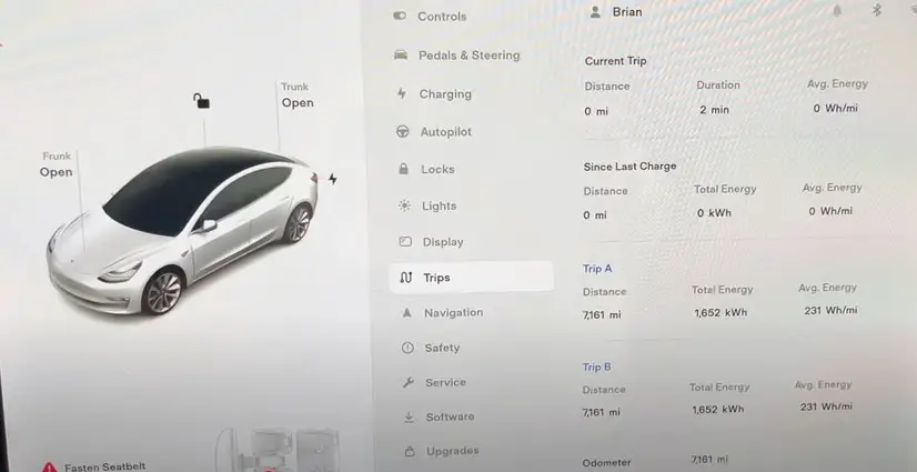 How to Check Mileage on Tesla Model 3