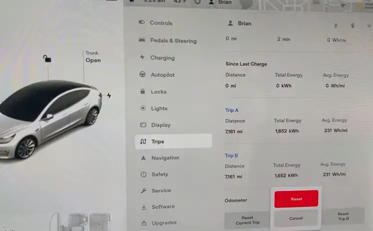 How to Check Mileage on Tesla Model 3