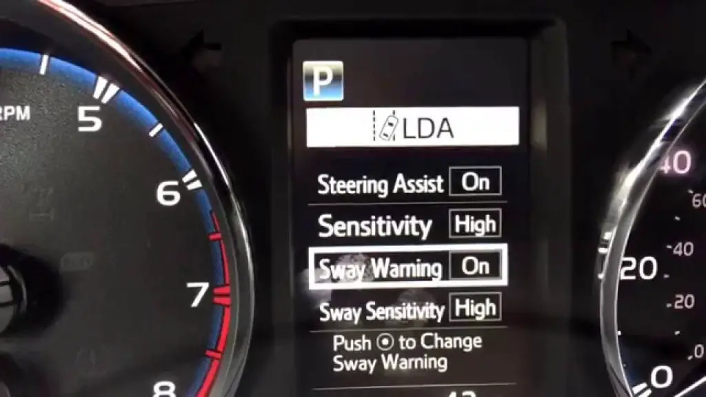 What is Sway Warning Toyota