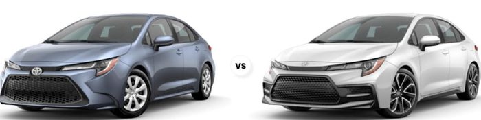 Difference between Corolla S and Corolla LE