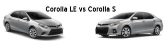 difference between corolla s and corolla le