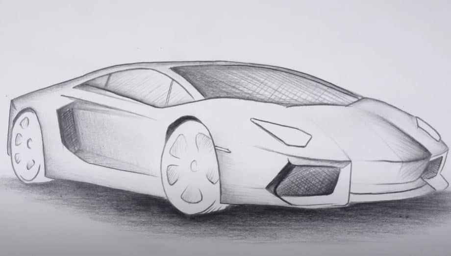 Car design sketch - Supercar rough sketch - YouTube