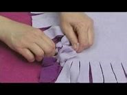 No-sew fleece poncho