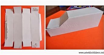 Estimate and mark the cardboard box's measurements