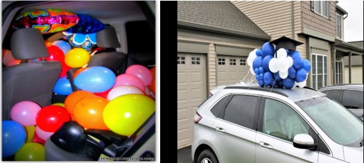 Accessorize the Car with Balloons, Banners, and Flags 