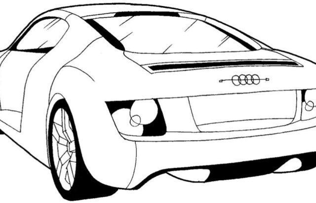 How to Draw a Car from the Back