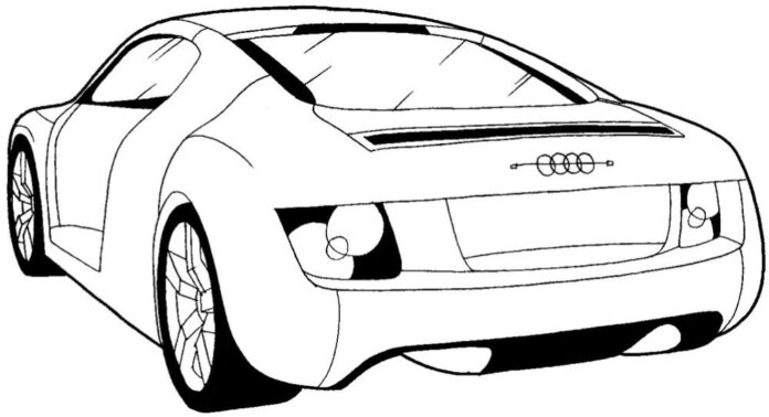 How to Draw a Car from the Back