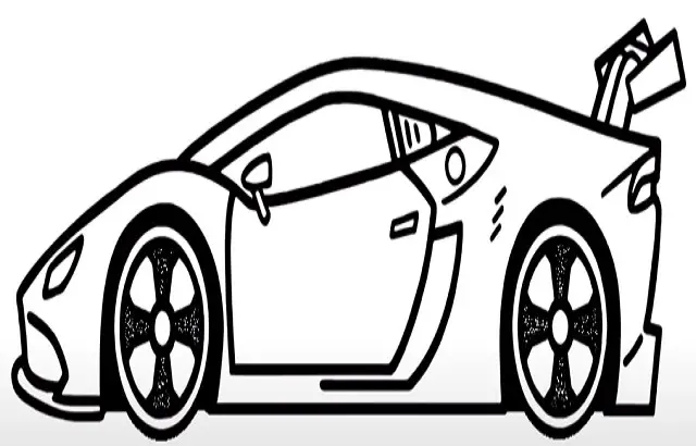 How to Draw an Easy Race Car