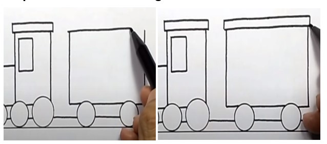 Step 4: Draw the remaining cabins