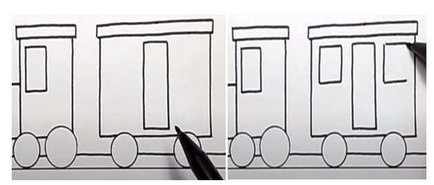 Step 4: Draw the remaining cabins